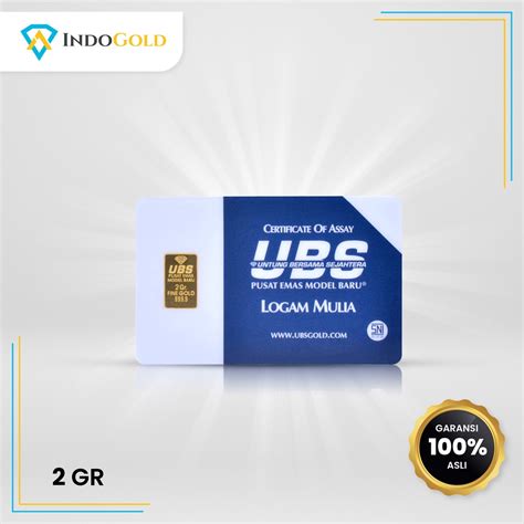 Jual Emas Ubs Gram Logam Mulia Garansi Uang Kembali Include