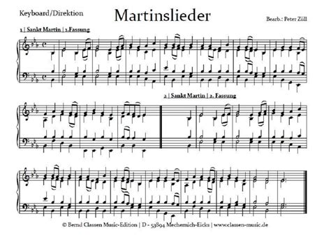 Martinslieder Noten F R Blasorchester Bei Classen Music