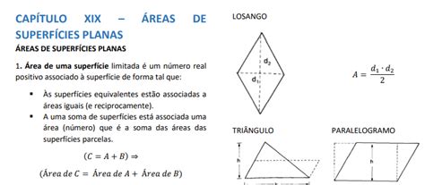 O Que É Superficie Plana - [RESUMO] CAPÍTULO 19 - ÁREAS DE SUPERFÍCIES PLANAS - GEOMETRIA PLANA ...
