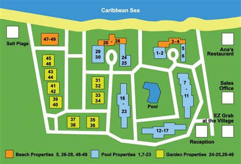 resort map antigua village beach resort antigua barbuda