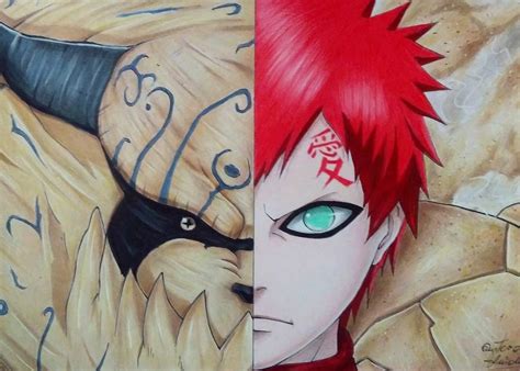 Desenho Novo Shukaku Gaara NARUTO Desenhistas Do Amino Amino