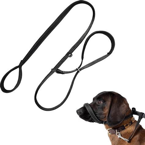 Figure of 8 Dog Lead,1PCS Anti Pull dog Lead with Padded Loop Handle