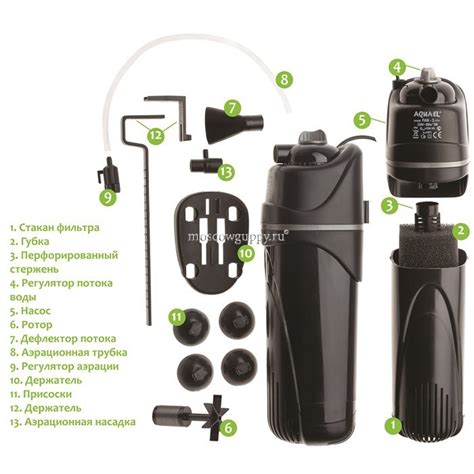 Aquael FAN-Mini plus внутренний аквариумный фильтр, 260 л/ч