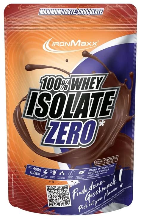 IronMaxx 100 Whey Isolate Zero 400G Beutel Chocolate 7914 22