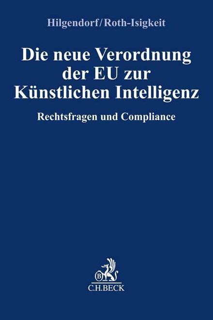 neue Verordnung der EU zur Künstlichen Intelligenz Buch jpc