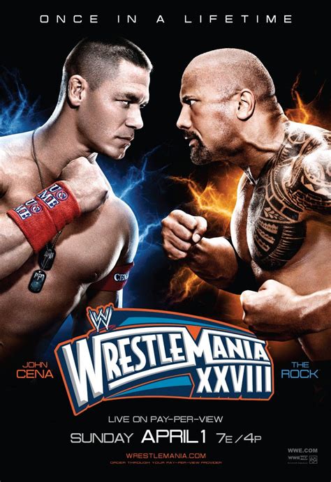 Wrestlemania 28 John Cena vs. The Rock | Wrestlemania, John cena, Wwe ppv