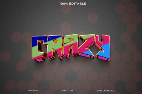crazy text generator vectors photoshop psd files