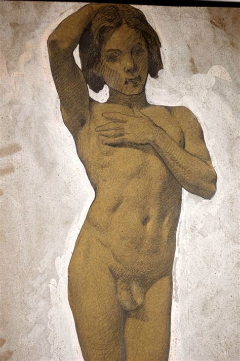 Victor Rene Livache Atelier Livache Standing Nude Ephebe Academic Nudes Of The
