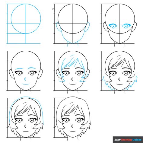 Anime Head Outline