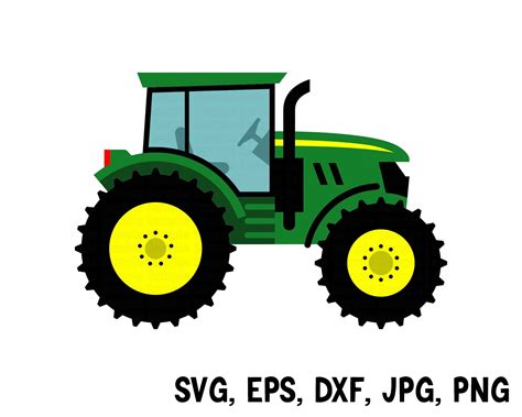 Farm Tractor Svg Dxf Eps Png Agro Machine Clipart Etsy Canada