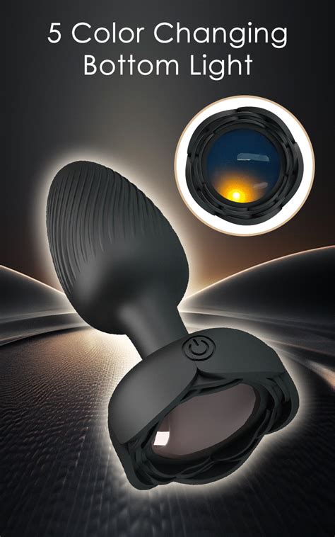 PLUG ANAL VIBRADOR CON GEMA LUMINOSA OSBORN Fruto Deseado Sex Shop