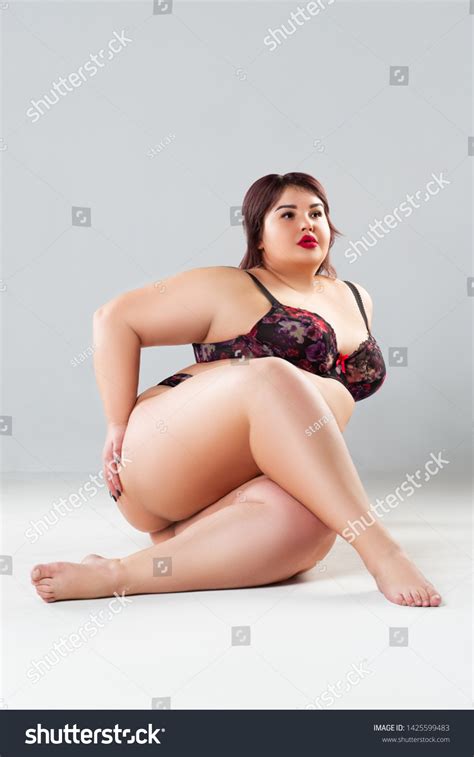 Plus Size Model Lingerie Fat Sexy Stock Photo Edit Now