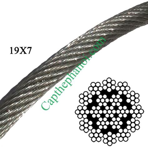 Cáp thép chống xoắn 19x7 Nhập khẩu chính hãng, Giá tốt nhất
