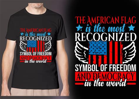 The American Flag is the T-shirt Design Graphic by SharminT-shirtDesign
