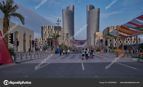 Lusail City Qatar Lusail Boulevard Afternoon Shot Showing Qatar ...