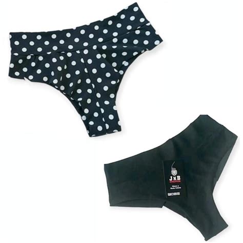 Kit C Calcinha Biquíni Hot Paint Cós Alto Fio Duplo Poá Preto Preto Shopee Brasil