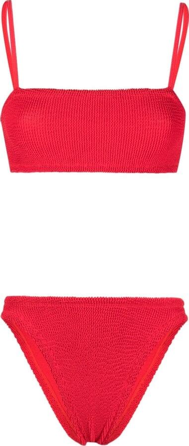 Hunza G Gigi Crinkled Bikini Shopstyle Two Piece Swimsuits