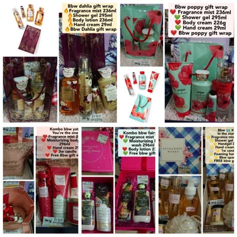 BBW GIFTBOX SET DAHLIA GINGHAM GOLD LUMINOUS Shopee Malaysia