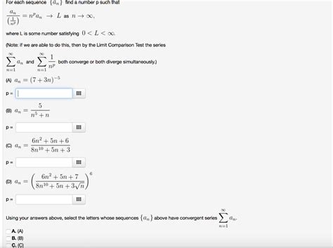 Solved For each sequence afind a number x such that an for | Chegg.com