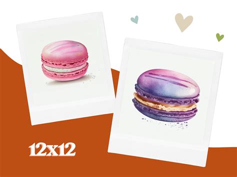 Watercolor French Patisserie Clipart, Patisserie Treats Clipart