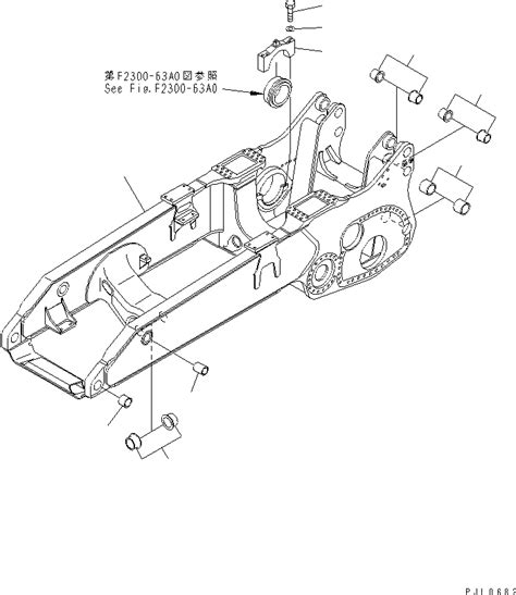 198 21 61601 Komatsu FRAME ASS Y