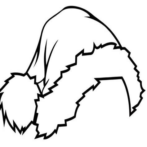 Gorro De Natal Desenho Para Colorir - 6