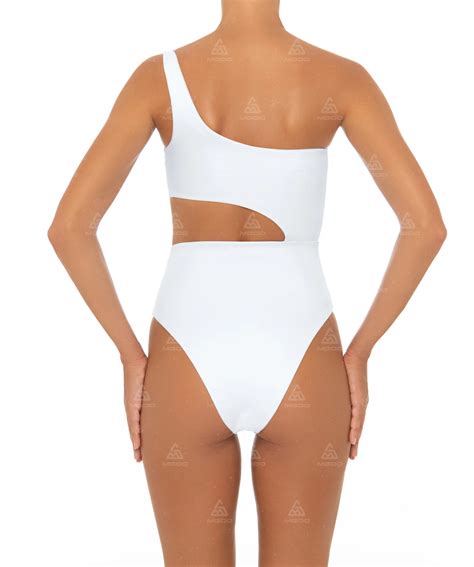 OPS01 One Strap Waist Cutout One Piece Bikini Mgoobeachwear