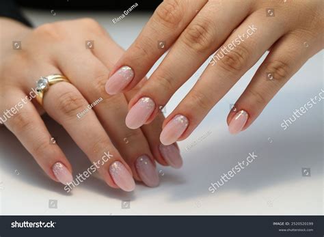 Beautiful Nude Manicure Manicure Gel Polish Stock Photo Shutterstock