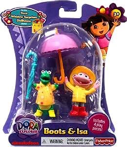 Amazon.com: Dora the Explorer Action Figure Boots Isa in Rain Gear ...