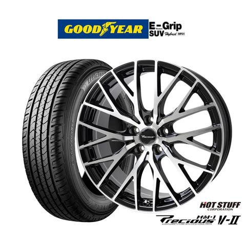 HOT STUFF サマータイヤ ホイール4本セット ホットスタッフ プレシャス HM 1 V II グッドイヤー エフィシエント グリップ SUV HP01 225 65R18