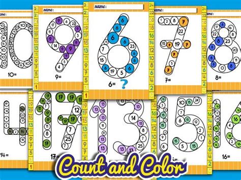 Number Recognition Activities 0 25 Find And Count Counting