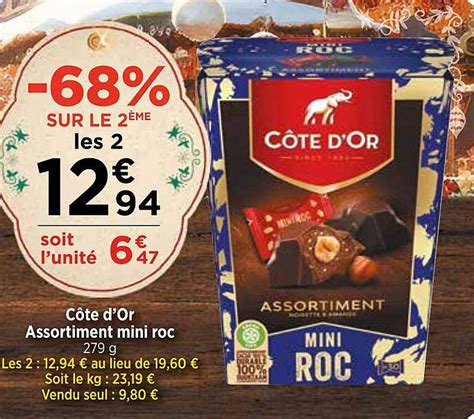 Promo Côte D or Assortiment Mini Roc chez Bi1 iCatalogue fr