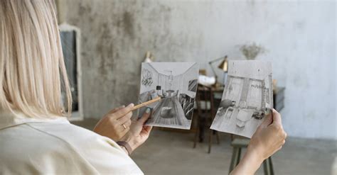 comparing  drawing designs     stock video footage