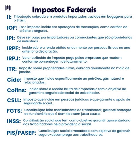 Quais São Os Tributos Federais