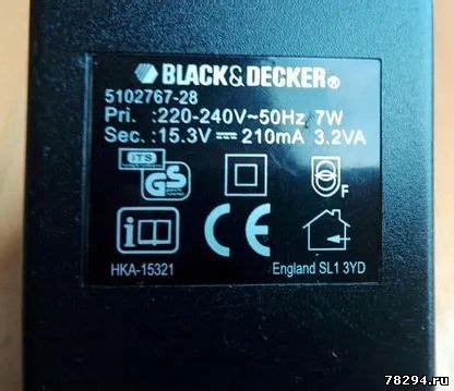 Зарядное устройство Black&decker 5102767-28 - Форум