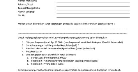 Detail Contoh Surat Permohonan Ijazah Hilang Koleksi Nomer 51156 Hot Sex Picture