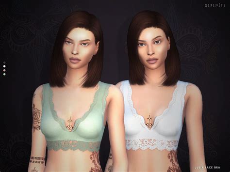 The Sims Resource Julia Lace Bra Top Acc Set