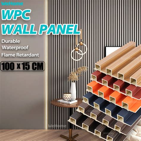 Wehome Wpc Wall Panel Wood Wallpaper Sticker Waterproof Grille Design