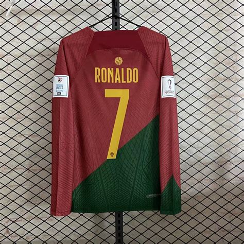 Camiseta De F Tbol De Portugal Versi N De Jugador De Manga Larga