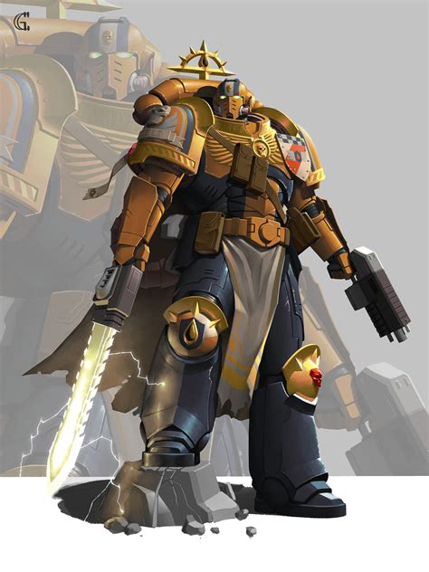 Space Marine - Art by Garrett Cruz - 40K Gallery