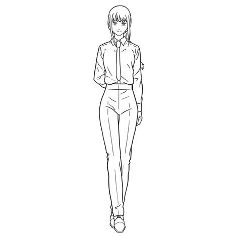 How To Draw Makima From Chainsaw Man Sketchok