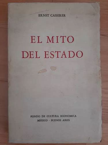 El Mito Del Estado Ernest Cassirer Meses Sin Intereses