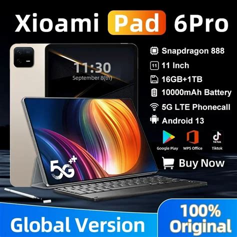 Vers-o-Global-Original-Mi-Pad-6-Pro-Snapdragon-888-HD-PC-11-Android-13 ...