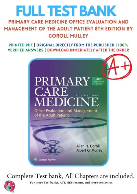 Primary Care Medicine Office Evaluation 8th Edition by Goroll Mulley