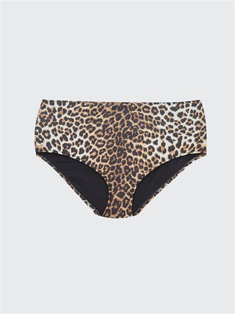 KAHVERENGİ Desenli Kadın Bikini Alt S23974Z8 LQY LCW