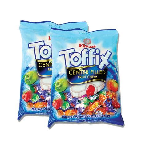 Elvan Toffix Center Filled Fruit Chew 2 x 350g Online at Best Price ...