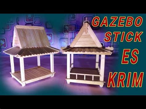 Miniatur Gazebo Dari Stick Es Krim Pajangan Handmade Miniature