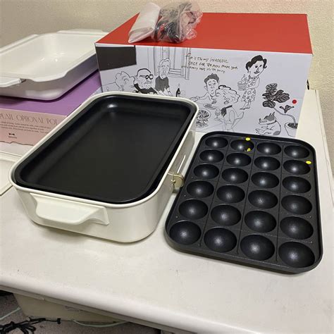 未使用売切り未使用 BRUNO ブルーノ Compact Hot Plate コンパクトホットプレート ホワイト BOE021 たこ焼き 動作確認 セラミックコート鍋付の落札情報詳細