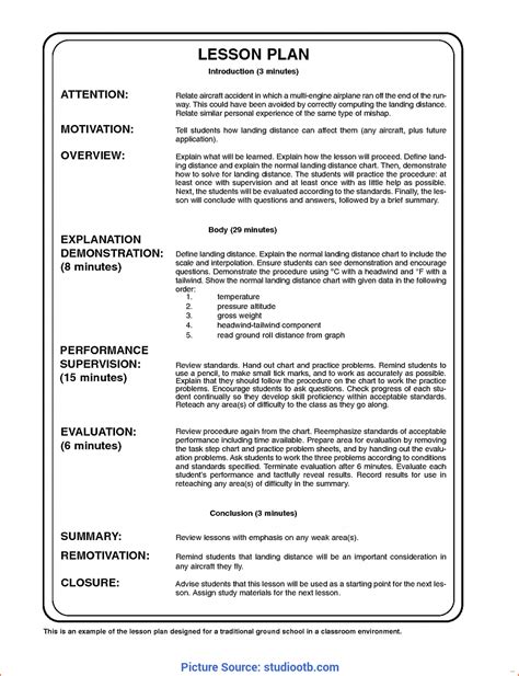 Gelds Lesson Plan Template