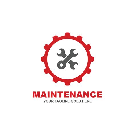 Maintenance Simple Flat Logo 12111880 Vector Art At Vecteezy